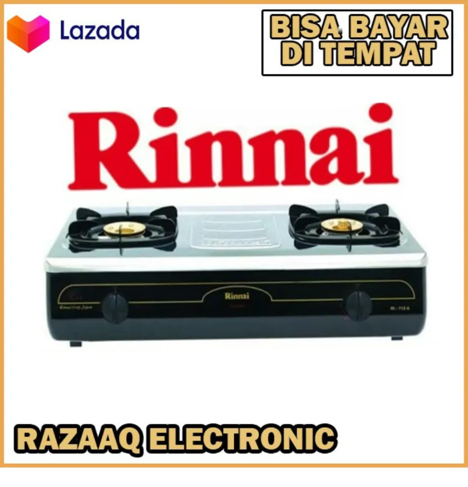 Rinnai RI-712A Kompor Gas Jumbo Stainless 2 Tungku RI 712A/ RI 712 A |  Lazada Indonesia