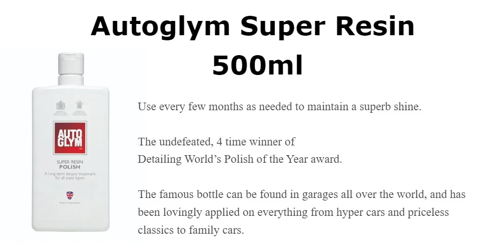 AUTOGLYM SUPER RESIN POLISH 500ml
