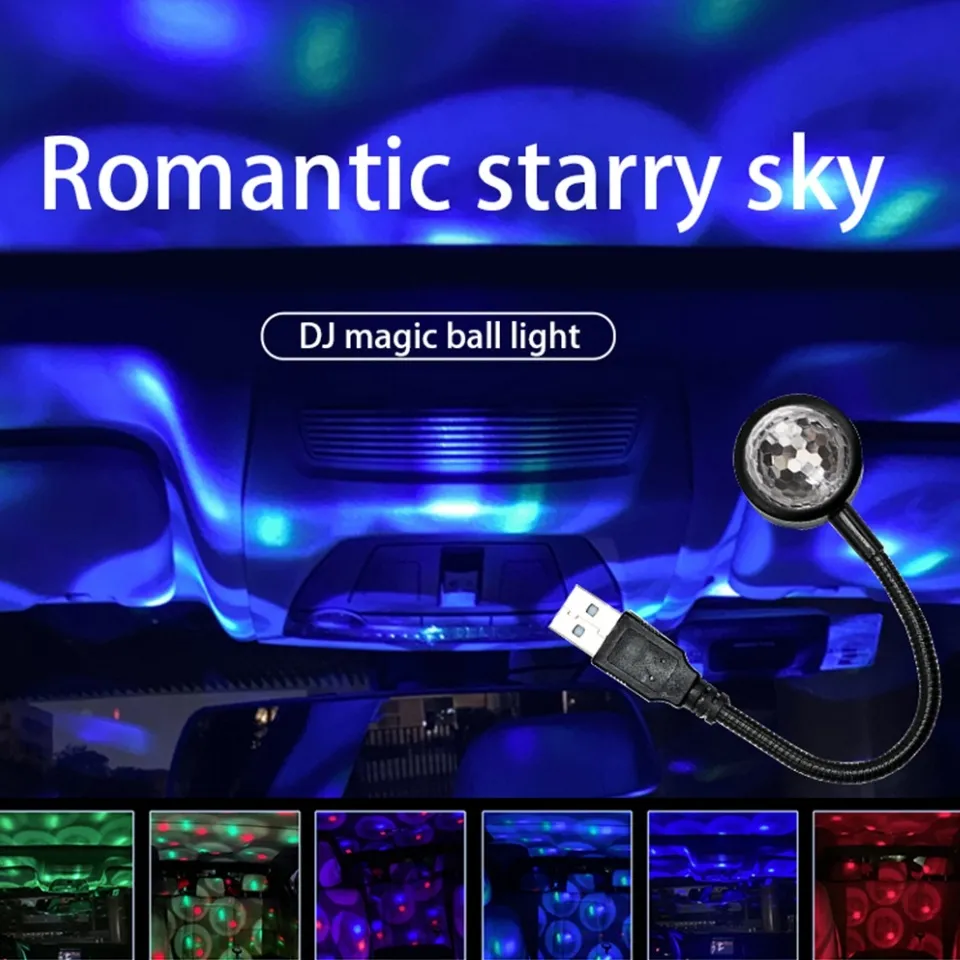 Car Interior Ambient Star Lights; Multicolor with Music Control