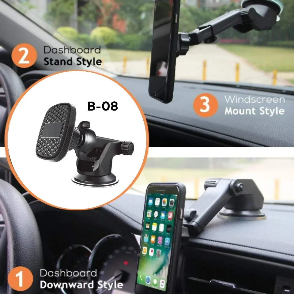 Magnetic Car Mount Mobile Phone Holder for Car Dashboard 360 Degrees  Universal for all Mobile phones
