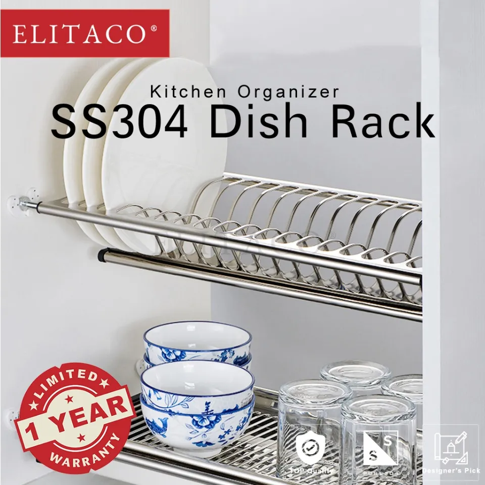 Stainless Steel 304 Anti-rust Storage Rack, Kitchen Cabinet Built