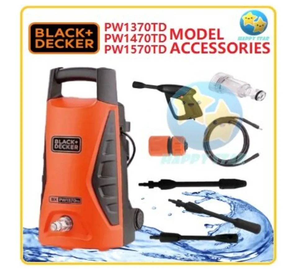 Black & Decker PW1470TD Type 1 Pressure Washer Spare Parts - Part Shop  Direct