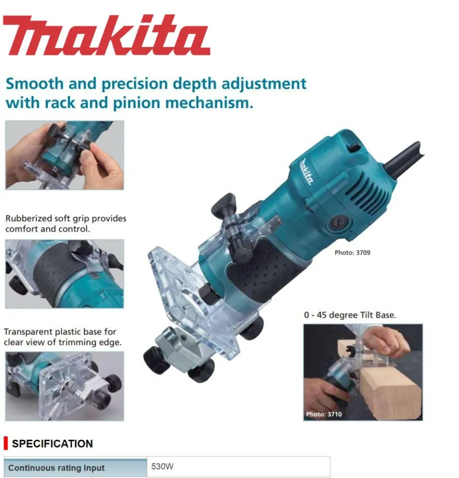 Makita 3710 palm online router