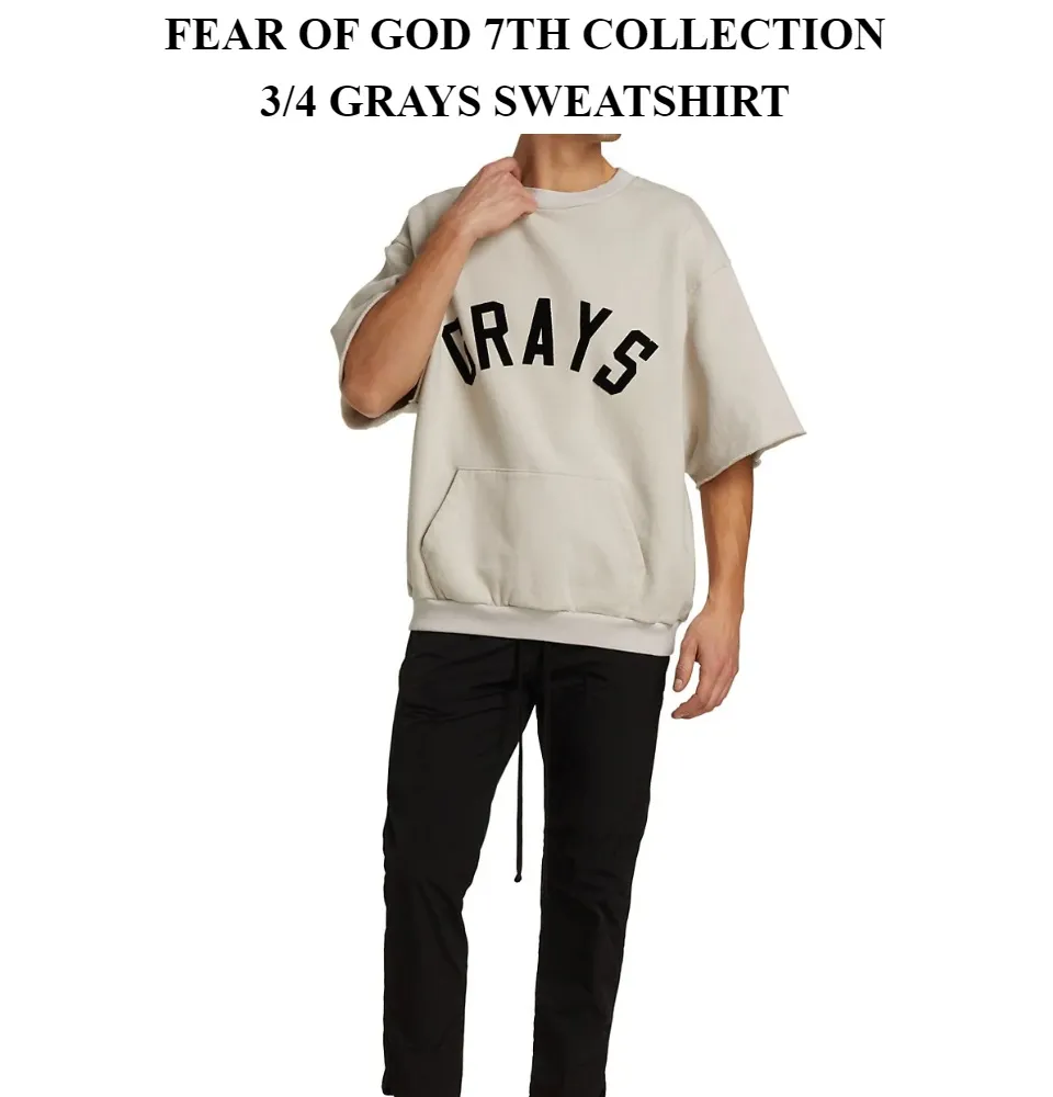 Fear Of GodGrays Short Sleeve Sweatshirt | forum.iktva.sa