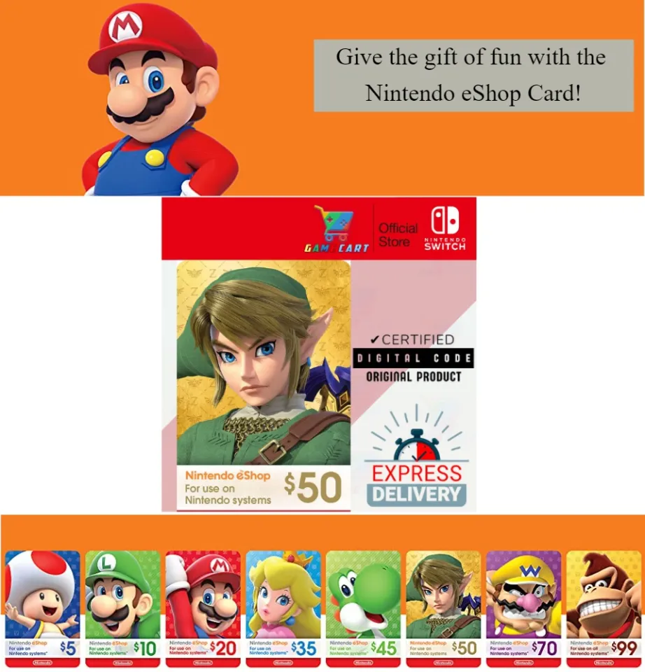 $20 Nintendo eShop Gift Card [Digital Code]