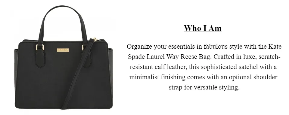 Kate spade laurel way reese online black