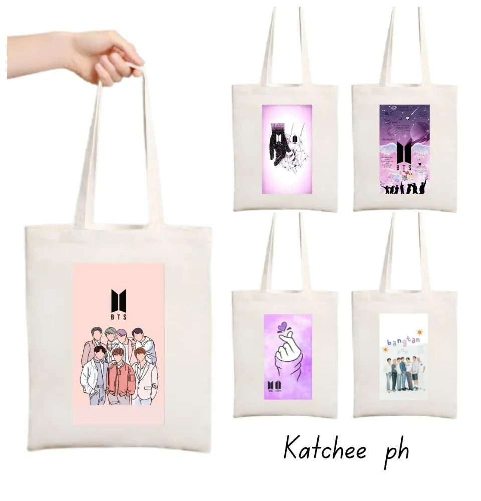 beautiful☒BTS Tote Bag Katsa Canvas Dynamite Jungkook Jimin Taehyung Jin