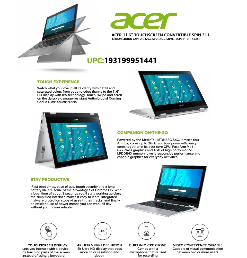 2022 Acer Chromebook 314, 14
