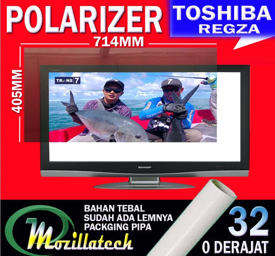 polarizer tv lcd toshiba regza 32inc plastik polaris polarizer