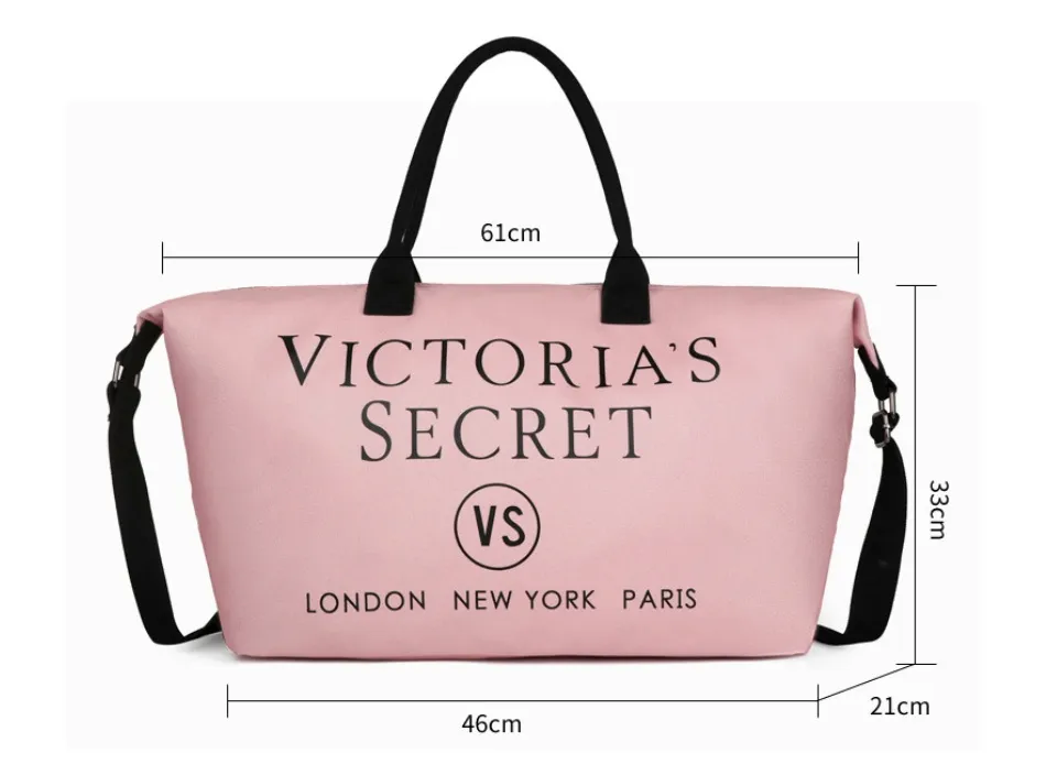 Large Victoria Secret Pink Travel bag, Women's Fashion, Bags & Wallets,  Beach Bags on Carousell