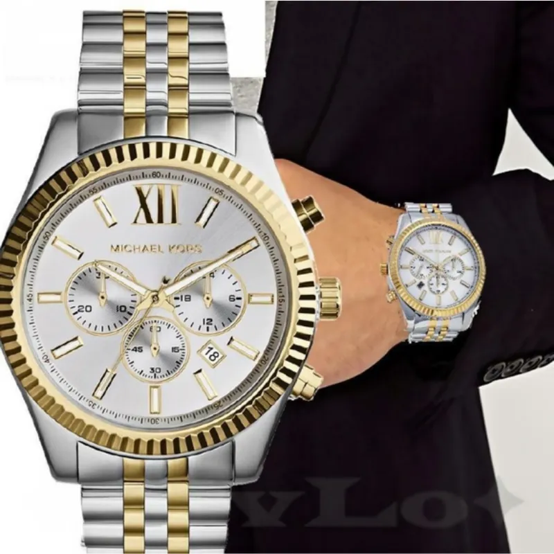 Mens Michael Kors Lexington Chronograph Watch MK8344