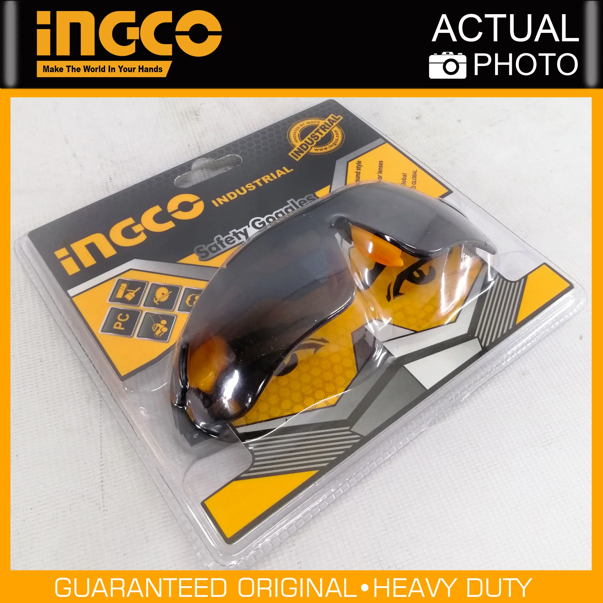 Ingco HSG08 Safety Goggles for Eye Protection Lightweight, Comfortable to Wear IHT