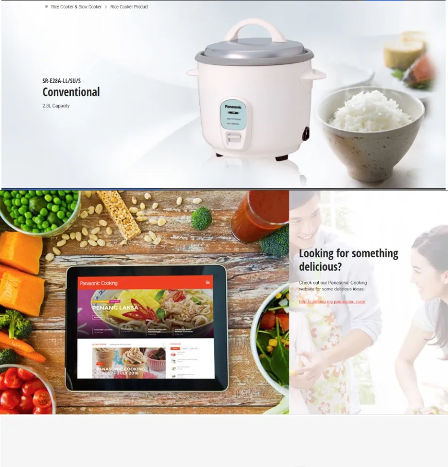 PANASONIC SR-E18A-SU 1.8L RICE COOKER