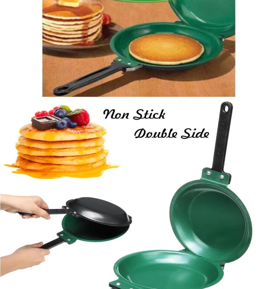 Double Side Non-stick Ceramic Coating Flip Frying Pan Pancake Maker  Household Kitchen Cookware