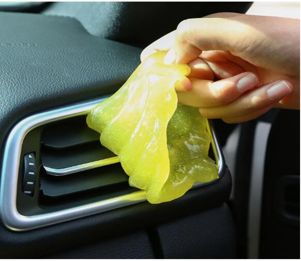 Gel Cleaning Car Interior