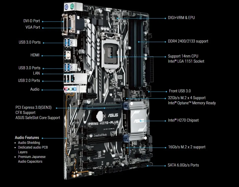 ASUS PRIME H270-PLUS LGA1151 - PCパーツ