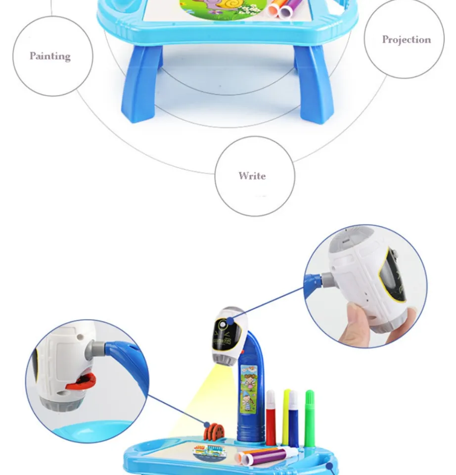 Kids Drawing Projector Table Trace And Draw Toy With Light Music Children  Smart Sketcher Desk Learning Painting Christmas Gift - Drawing Toys -  AliExpress