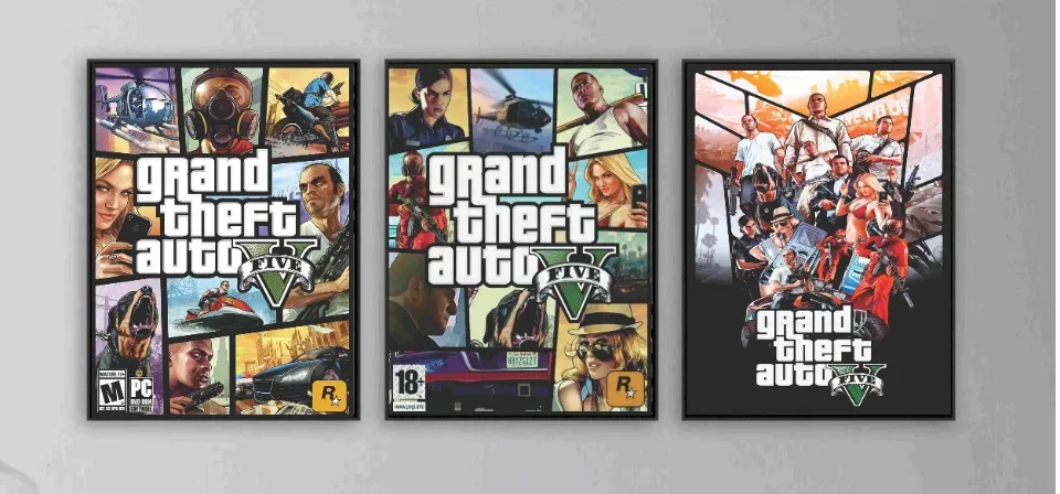 Big Poster Gamer GTA San Andreas LO001 Tamanho 90x60 cm