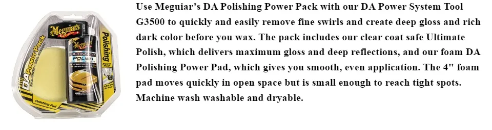 Meguiar S G3502 Da Polishing Power Pack