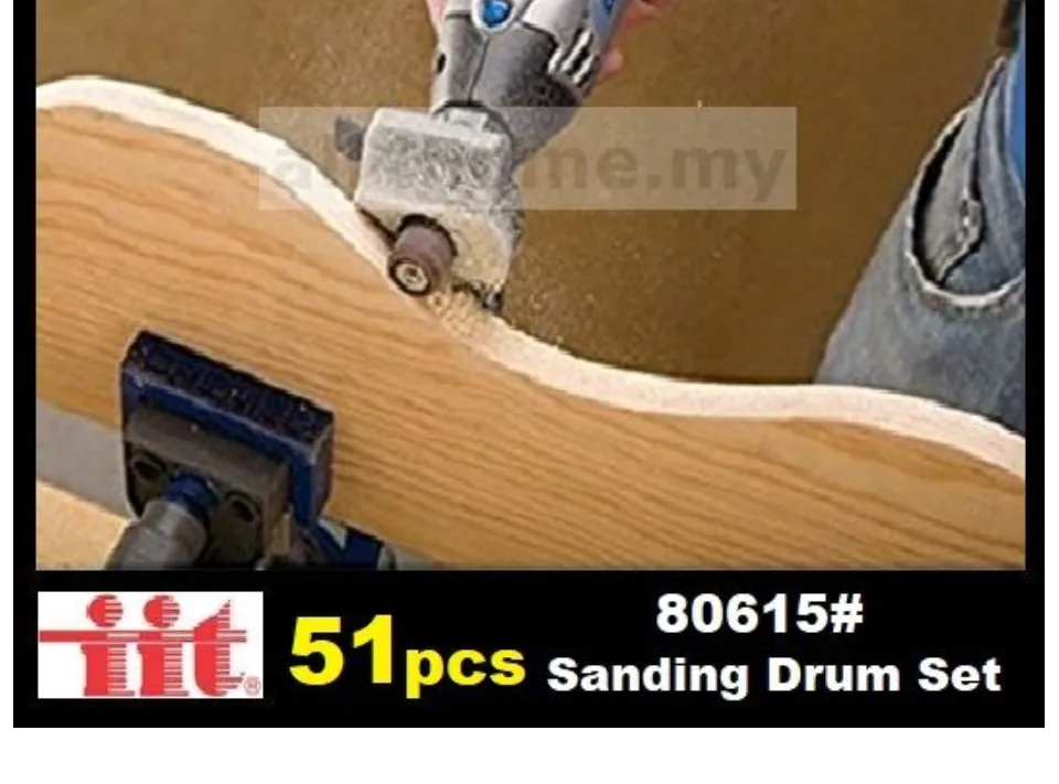 Iit 80615 Sanding Drum Set 51-Piece