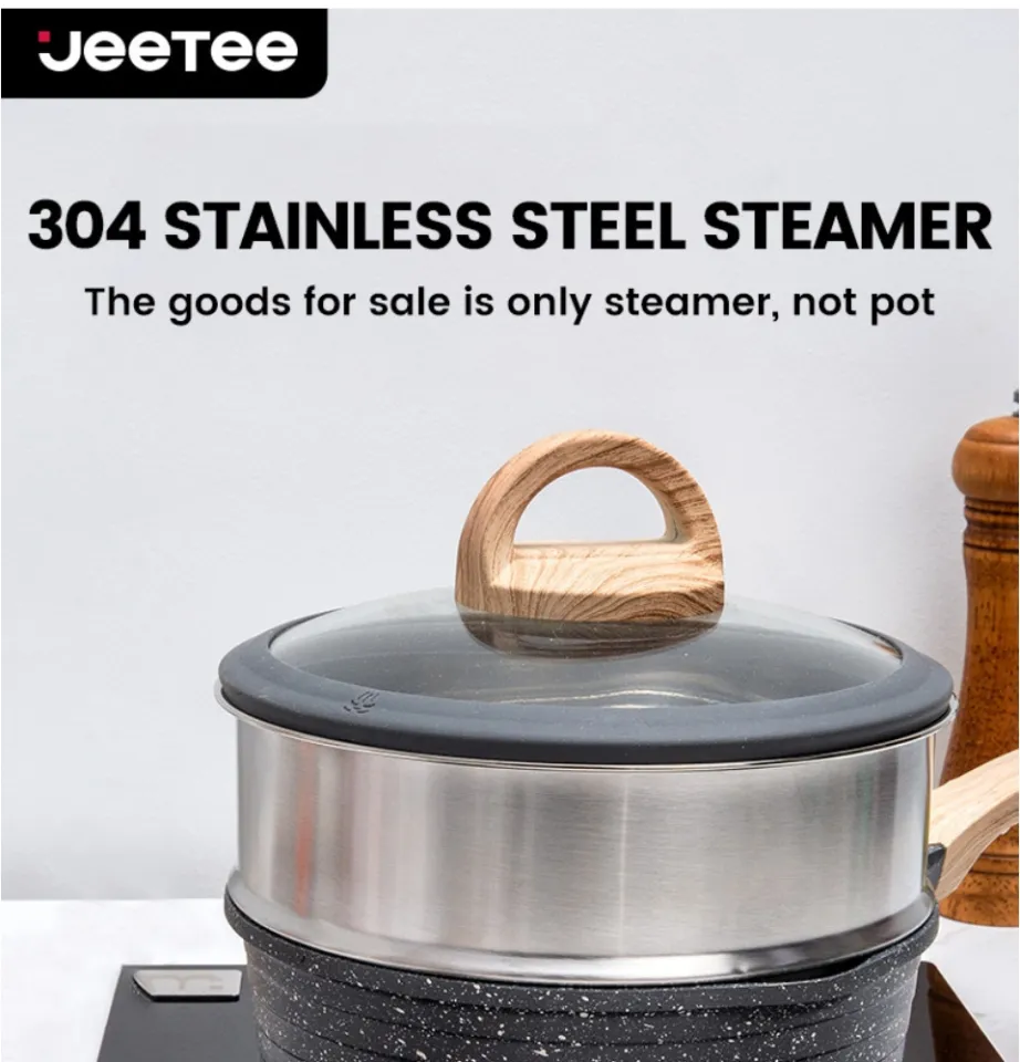 Carote Multifunctional 304 Stainless Steel Steamer Basket  16CM/18CM/20CM/24CM/28CM/30CM High Quality Steaming Rack Thickened  Household Steamer Tray