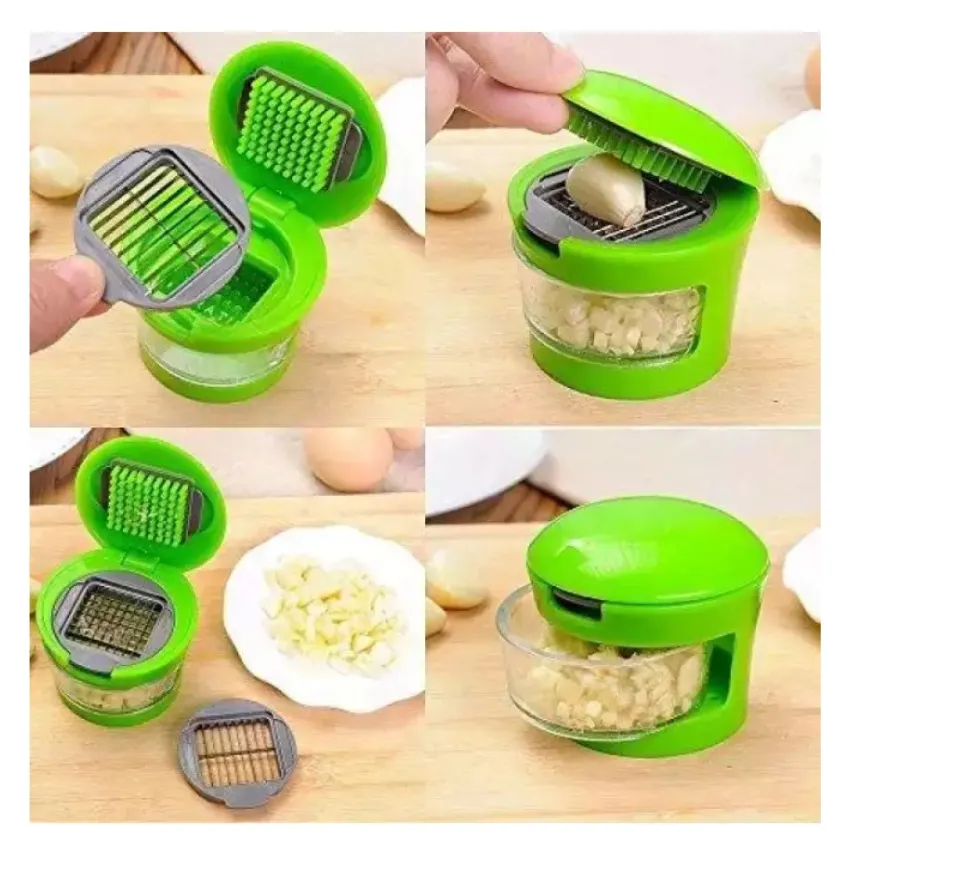 Garlic Press Chopper Slicer Hand Presser Grinder Crusher Home