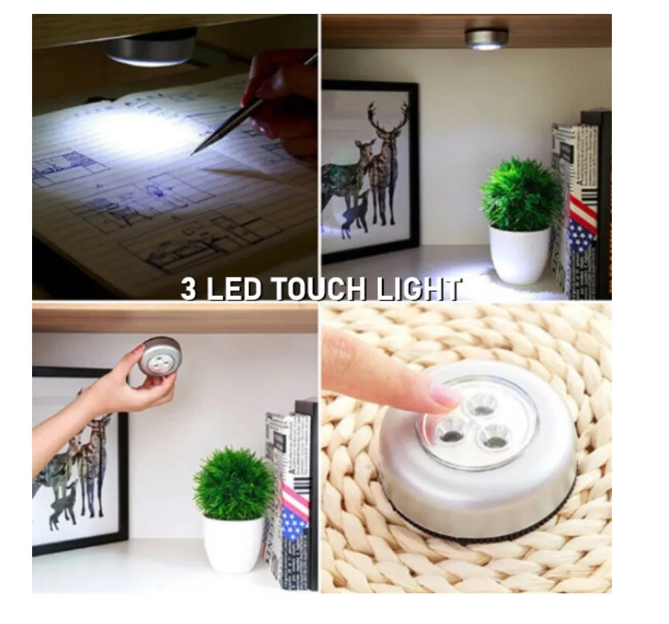 Mini lampe push light 3 LED