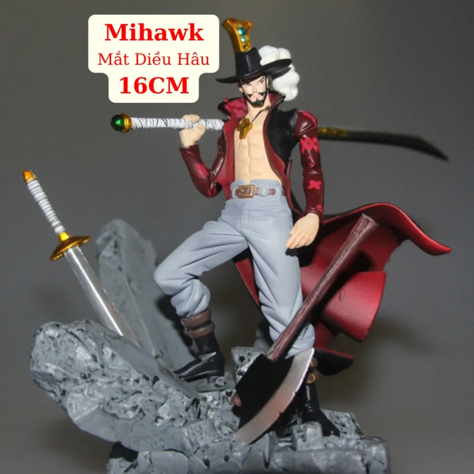 Mô hình Mihawk: Bạn là fan của One Piece và yêu thích Dracule Mihawk? Đừng bỏ lỡ cơ hội sở hữu mô hình Dracule Mihawk đầy chi tiết và chân thực. Với độ hoàn hảo trong từng chi tiết và kích thước nhỏ gọn, mô hình này sẽ làm hài lòng những ai yêu thích nhân vật này.