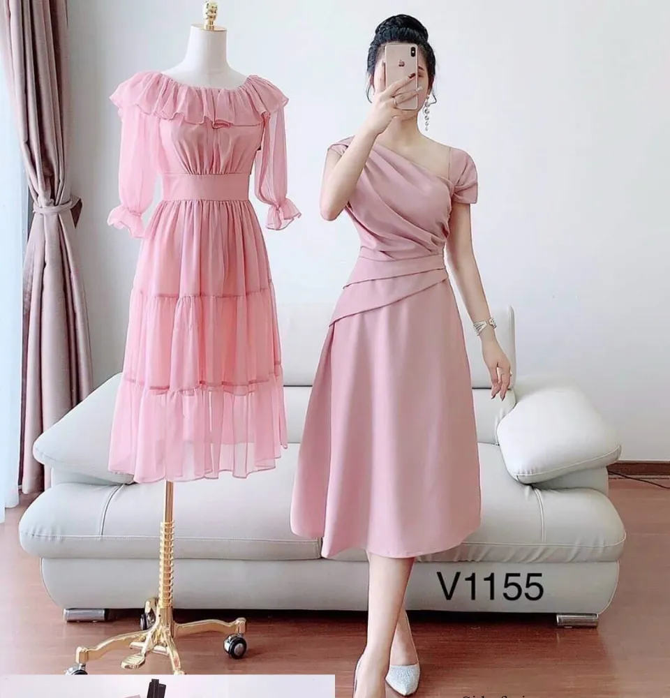 ĐẦM XÒE VOAN CHIFFON , ĐẦM XÒE DỰ TIỆC NỮ, ĐẦM NỮ SANG TRỌNG , CỰC ...