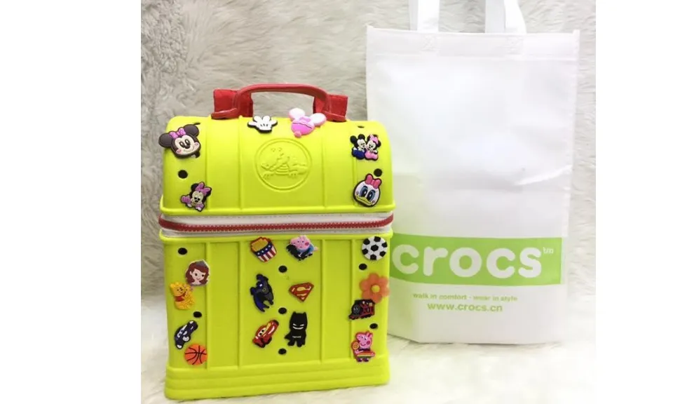 LARGE Crocs backpack for kids with free 20 JIBBITS JIBBITZ (NOTE: MESSAGE  US IF FOR GIRLS OR BOY PINS) | Lazada PH