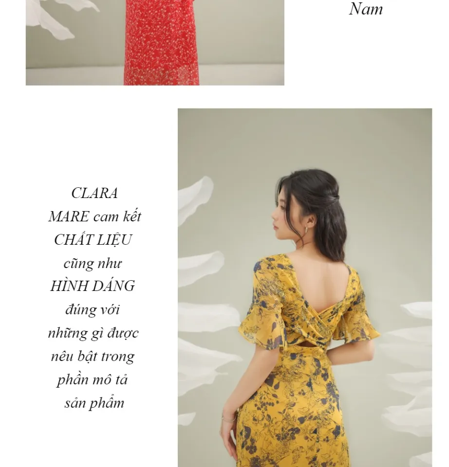 Đầm yếm chấm bi buộc nơ sau cổ KK108-14 | Thời trang công sở K&K Fashion