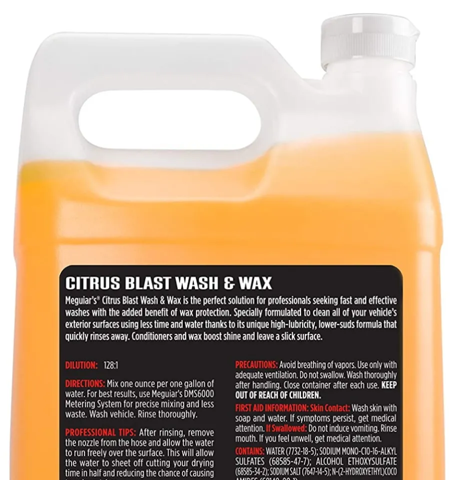 Meguiar's D11301 Citrus Blast Wash & Wax 128 oz / 1 gallon