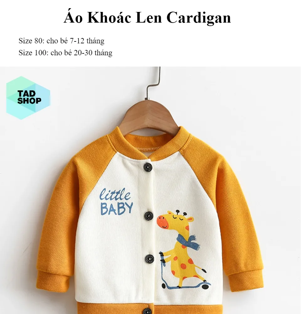 Áo Khoác Len Cardigan Cho Bé Trai, Bé Gái Từ 0-3 Tuổi - Phong Cách ...