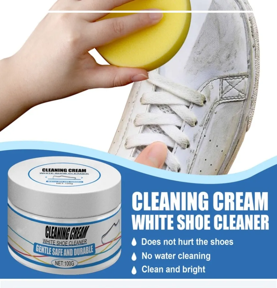 QUALITHINGSPAL Japan White shoe cleaning cream, white shoes cleaning cream  multipurpose shoe cleaner leather shoe bags effective dirt removal Shoe  Cleaner For White Shoes White Shoe Cleaner Shoe Cleaner For All Colors