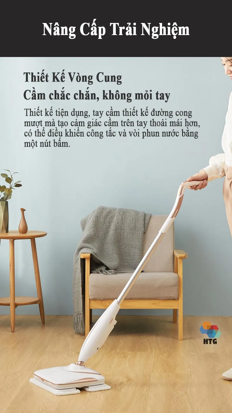 Tay cầm của máy lau nhà cầm tay không dây sawadaki x3