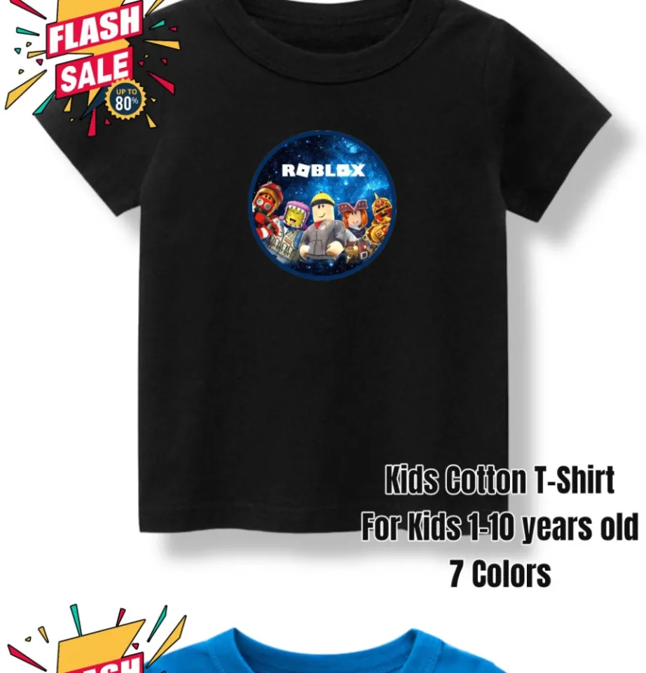 Roblox T-shirt Kids Unisex Tee Roblox Character Gaming T-shirt 