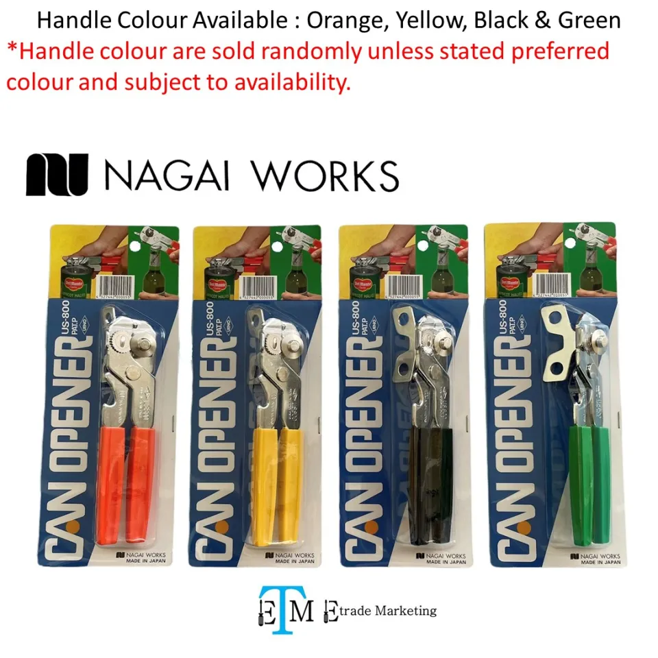 JAPAN] NAGAI WORKS Heavy Duty Can Opener Stainless Steel US-800