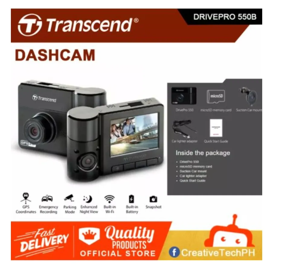 transcend dp550 dashcam