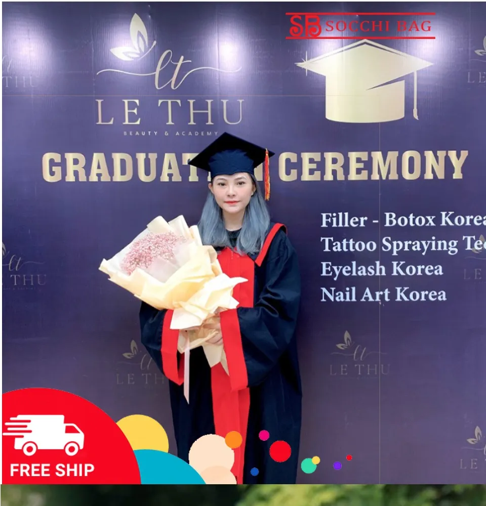 Siêu Đẹp] Áo Cử Nhân Tốt Nghiệp Đại Học, Cao Đẳng, Thạc Sĩ, Tiến Sĩ Hàng