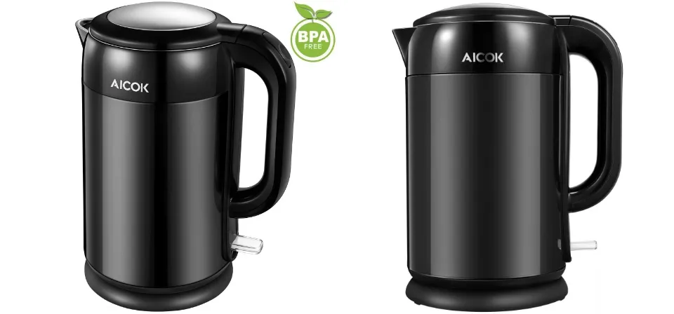 Aicok Electric Kettle Cool Touch 1.7L Tea Kettle Model: MK-H317E1B