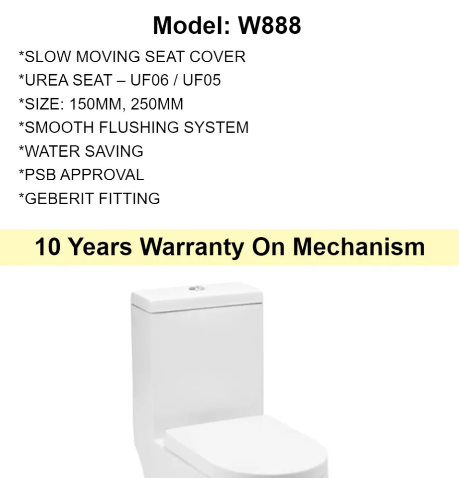 Baron W888 One Piece Toilet Bowl (Include Installation)