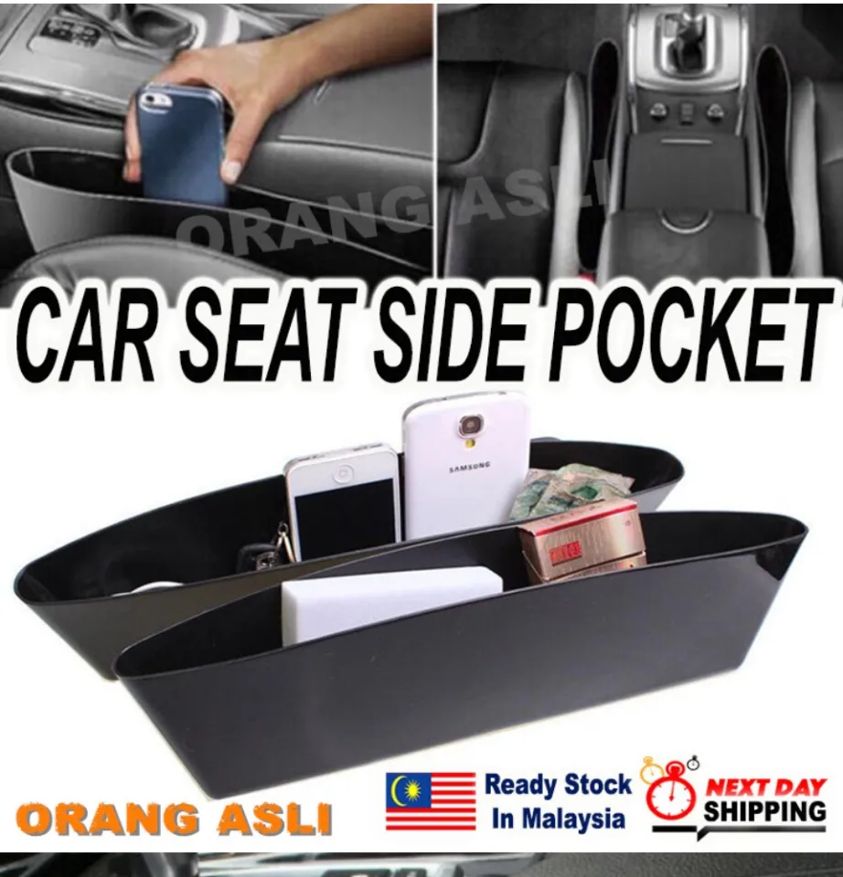 5 STAR SUPER DEALS Car Seat Caddy Catcher Organizer and Gap Filler -  Prevent Dropping of Items in Between Seat and Console (Set of 4)