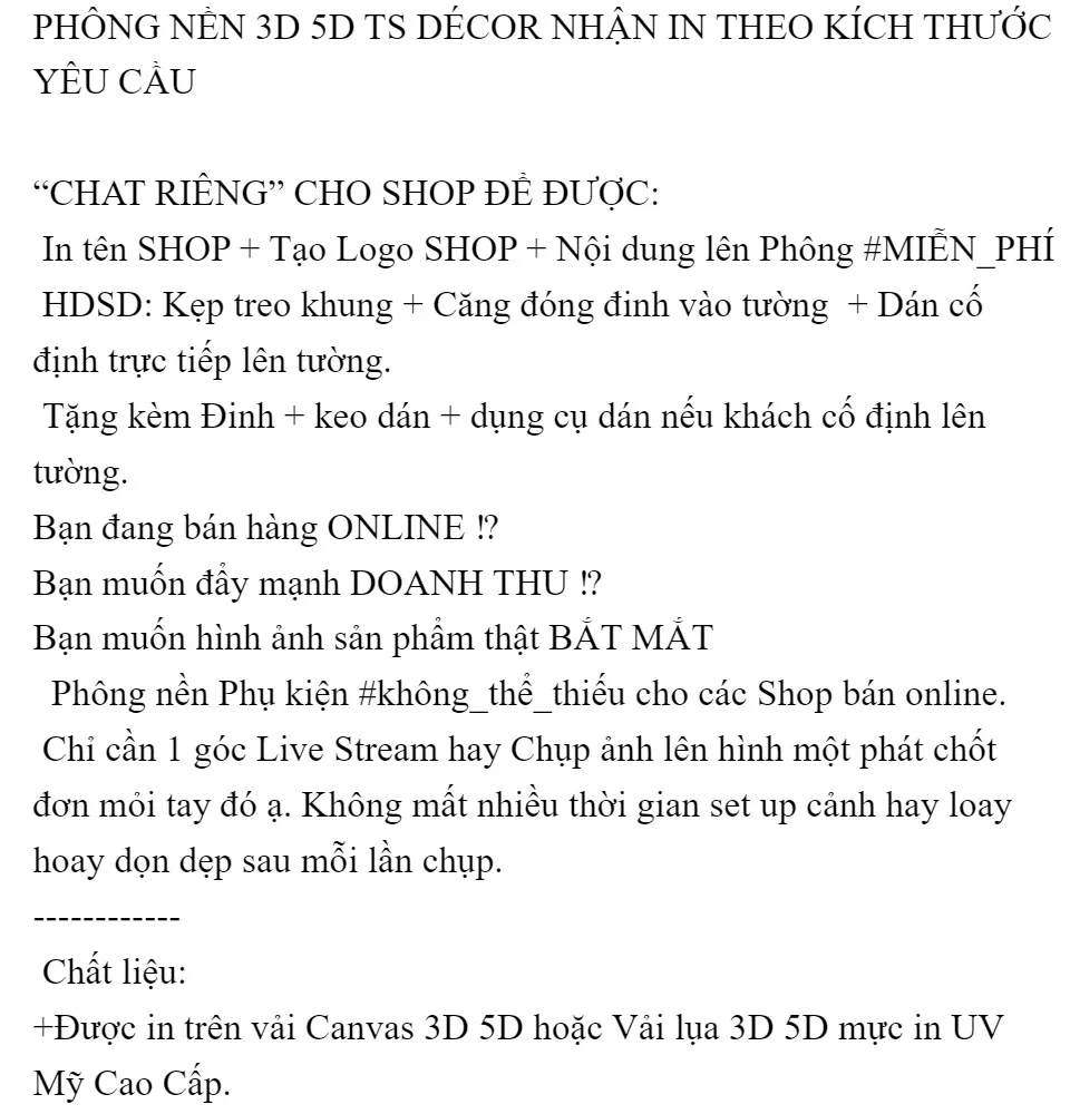 ẢNH THẬT) Phông Nền Livestream Chụp Ảnh cho các Shop bán Online ...