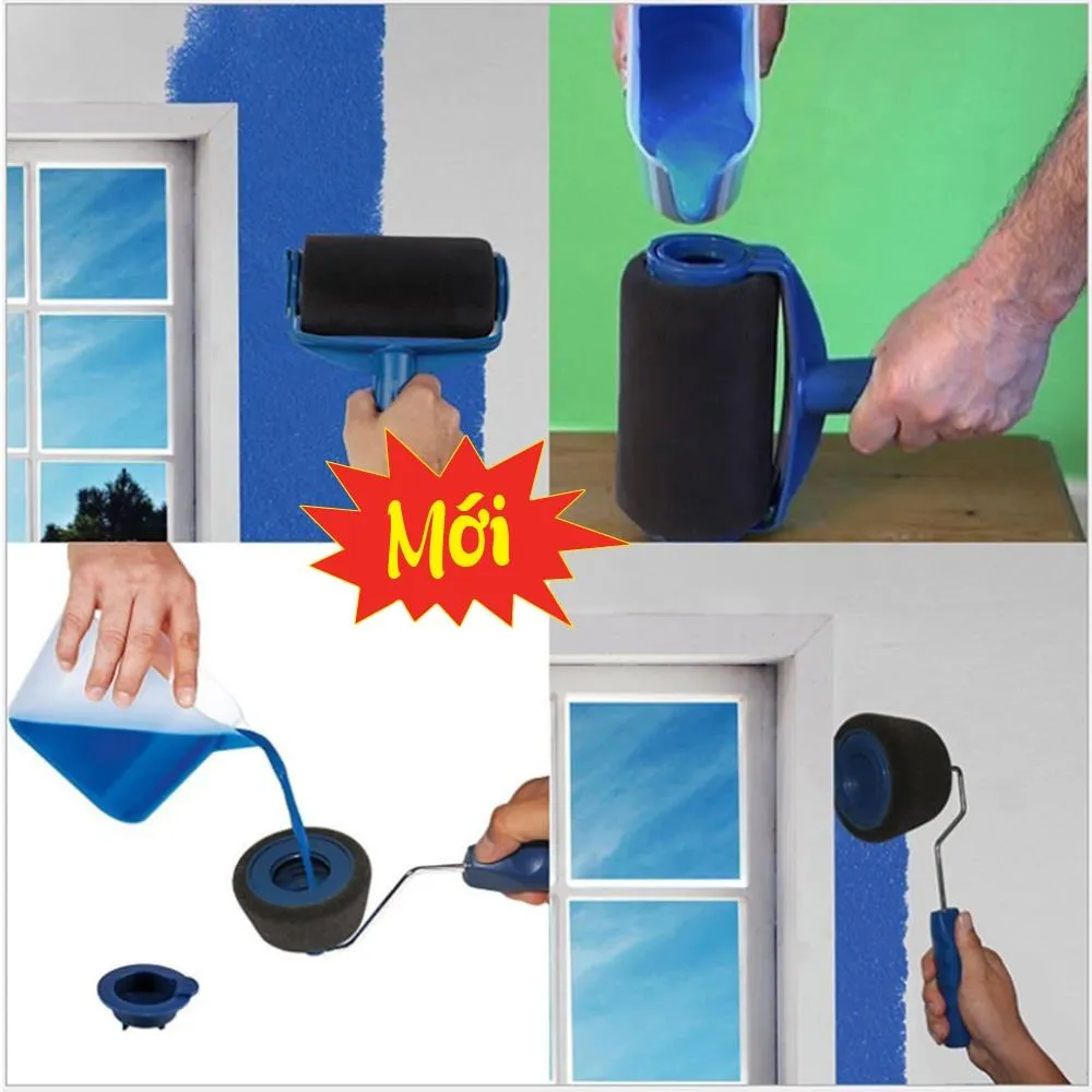 Lăn Sơn Nước, Cay Lan Son Nuoc Thong Minh, Bộ 6 Sản Phẩm Lăn Sơn Thông Minh Tiện Lợi, Dễ Sử Dụng, Sơn Được Mọi Góc Bạn Cần | Lazada.Vn