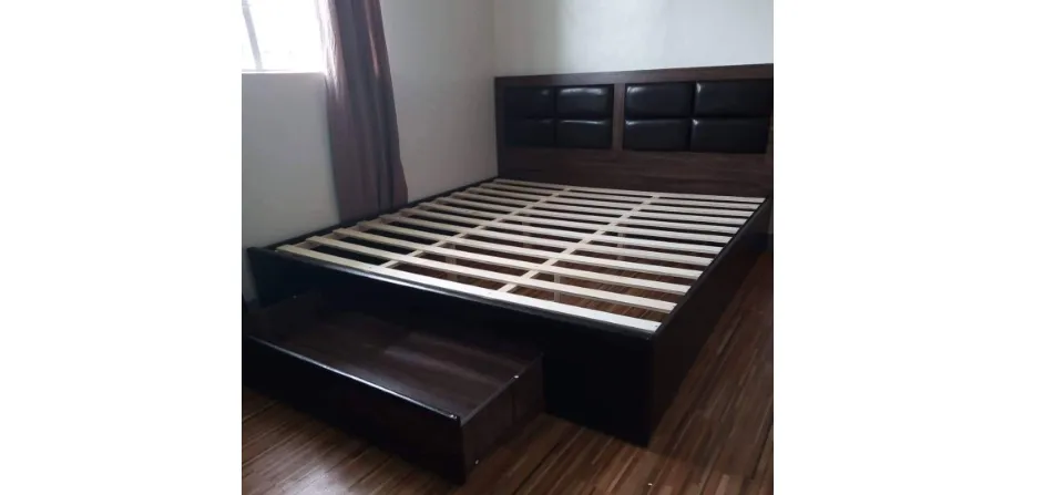 King Size Leather Headboard Bed Frame, Ikea Trysil Bed Frame Replacement Parts