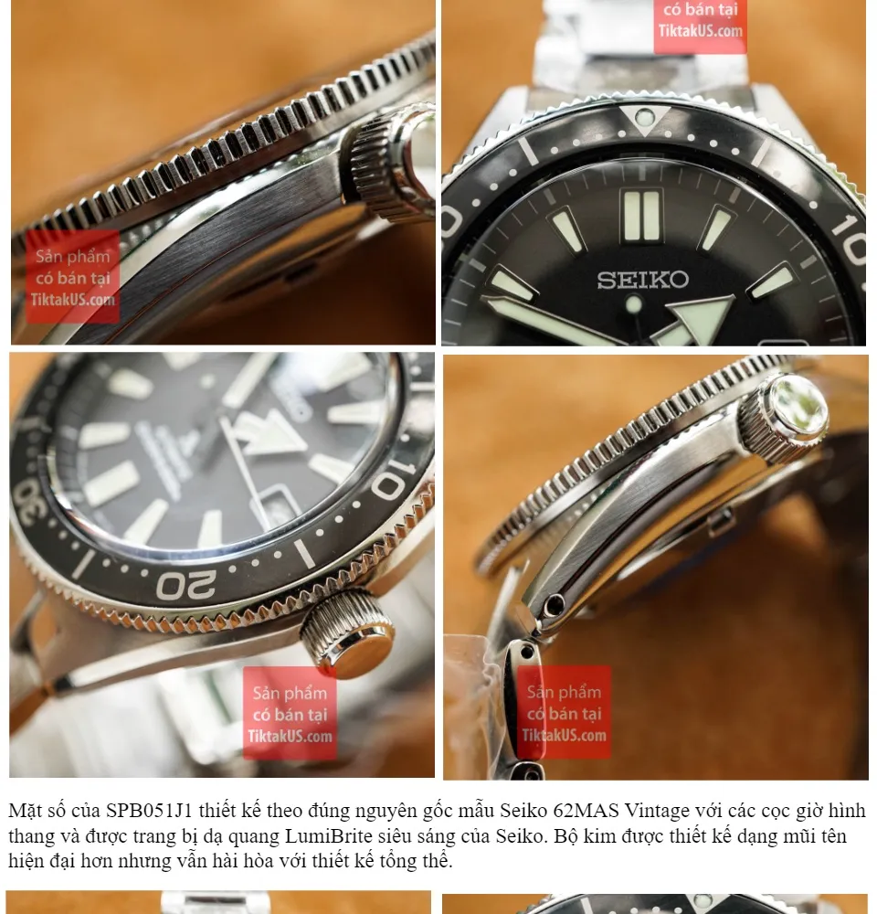 HCM]SPB051J1 (SBDC051) Đồng hồ lặn Diver 200m Seiko Prospex dây thép  automatic size 43mm kính Sapphire niễng bezel xoay Made in Japan 