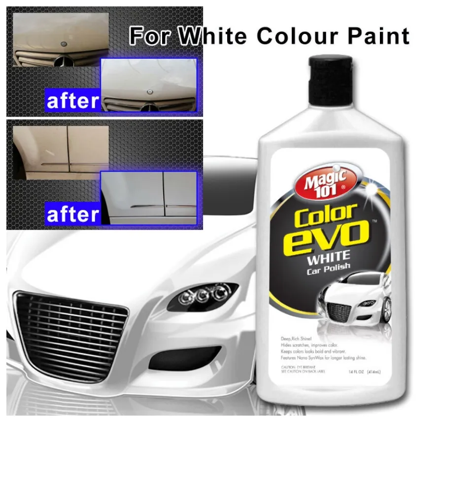 Magic101 Color Evo Car Polish 414ml - For White Paint (Remove light  scratches & swirl marks)