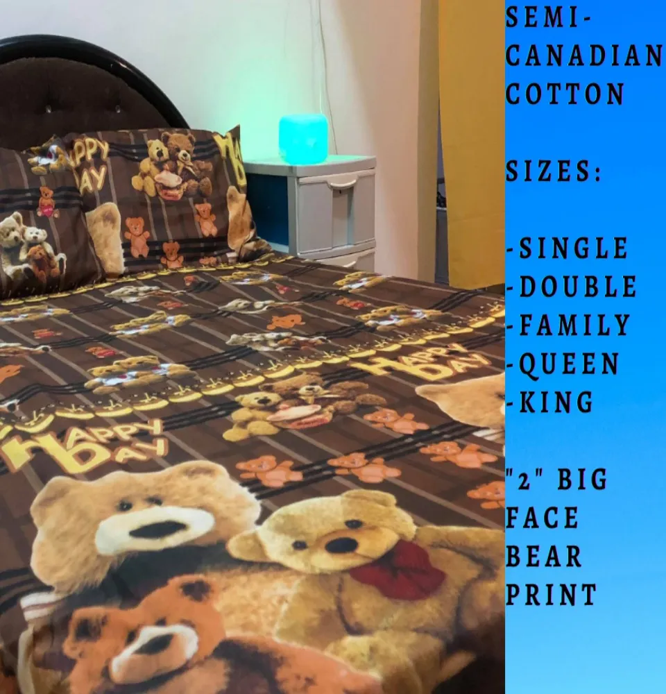 Teddy Bear King Size Fitted Sheet