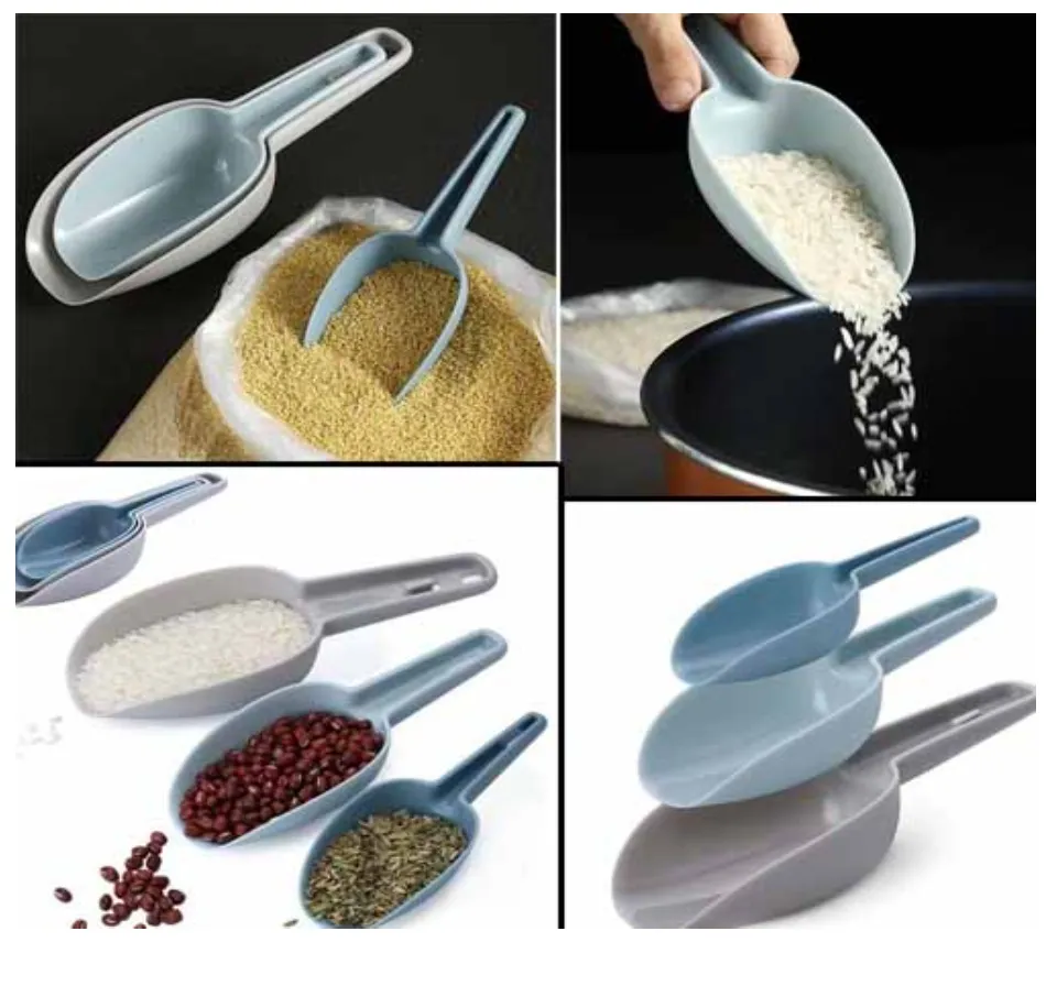 Multi-purpose Plastic Kitchen Scoops Pet Food Scoop Bar Scooper for  Canisters, Flour, Powders, Dry Foods, Candy, Pop Corn, Coffee Beans and Pet  Food 