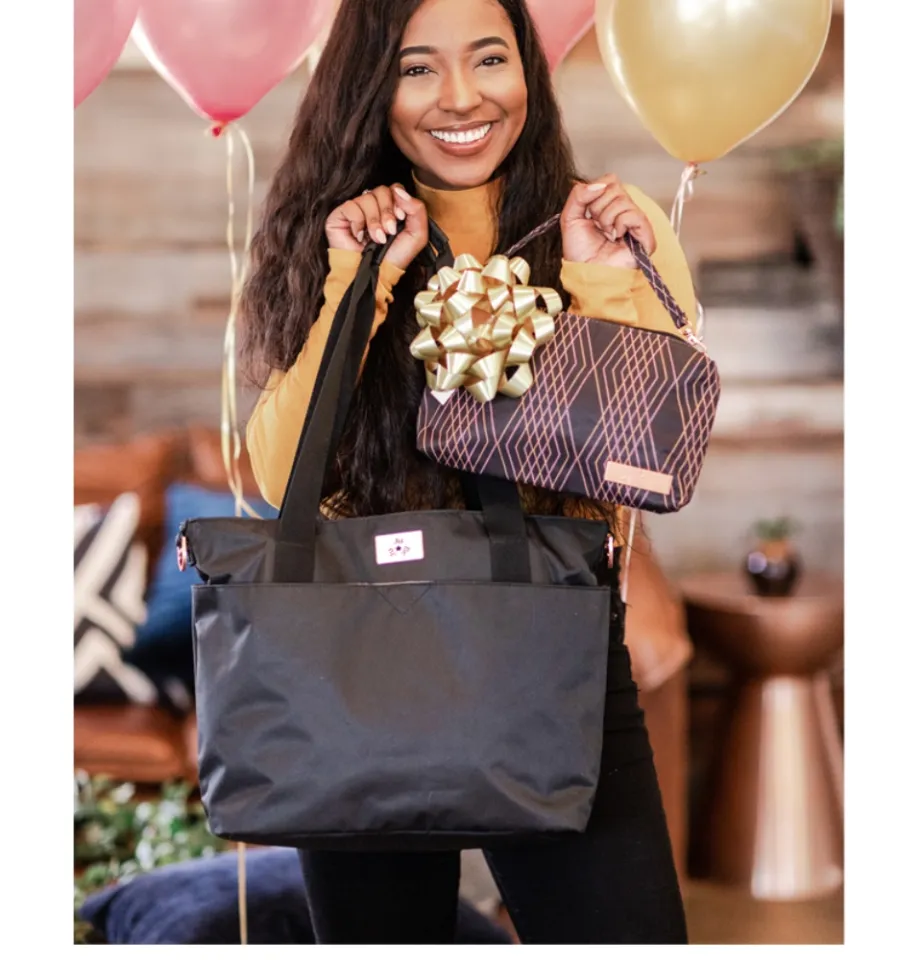 Jujube encore discount tote black rose